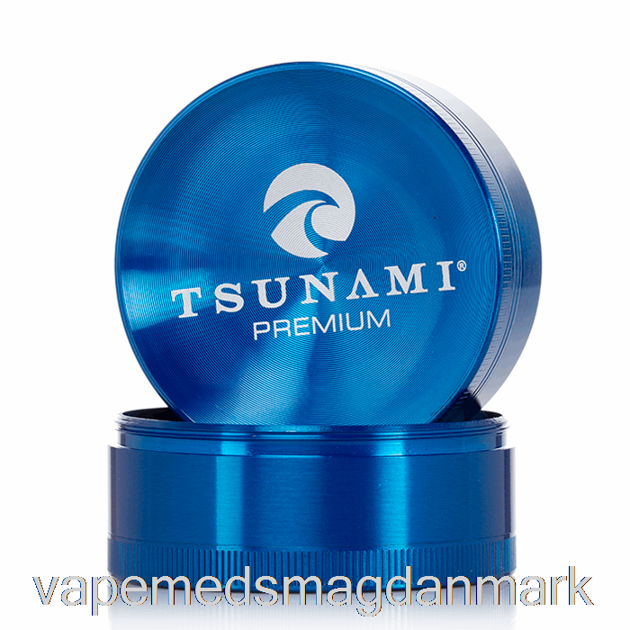 Vape Juice Tsunami 2,4 Tommer 4-delt Sunken Top Kværn Blå (63 Mm)